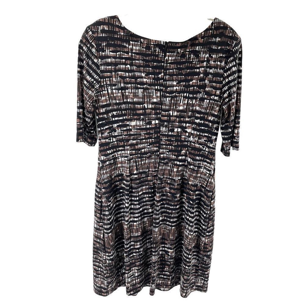 Connected Apparel Women's Black Crew Neck half Sleeve Dress Size 6